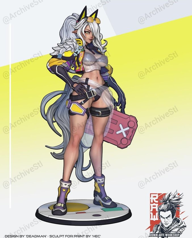 科幻精灵女孩(Sci-Fi Elf Girl) 3D打印图纸